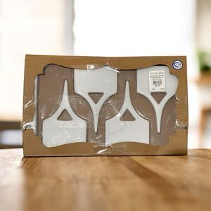 NIB POTTERY BARN Cheese Markers Set of 4 with Pen